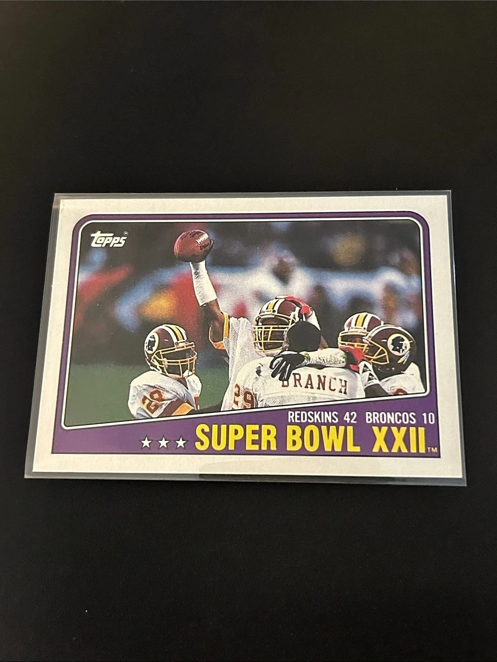 Topps 1988 Topps Super Bowl XXII #1 1988 #1 Football Trading Card